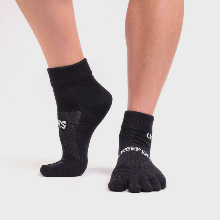 Creepers Merino Toe Socks - Quarter Crew