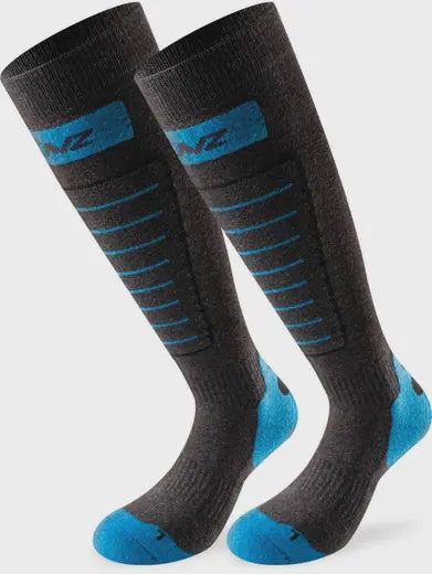 Lenz Skiing 1.0 Socks Anthracite/Blue
