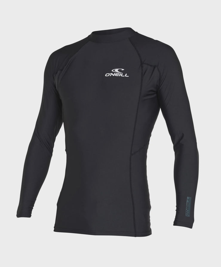 O'Neill Mens Reactor UV Long Sleeve Rash Vest - Black