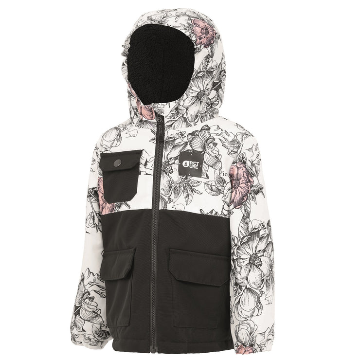 Picture SNOWY Jacket - Peonies White
